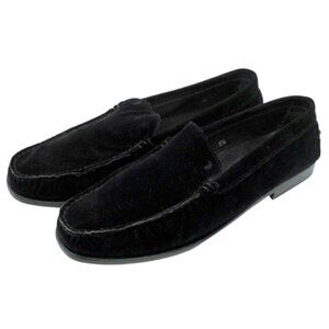 TOD'S~Gommino~BLACK SUEDE LEATHER DRIVING LOAFER SHOES Women's 9.5